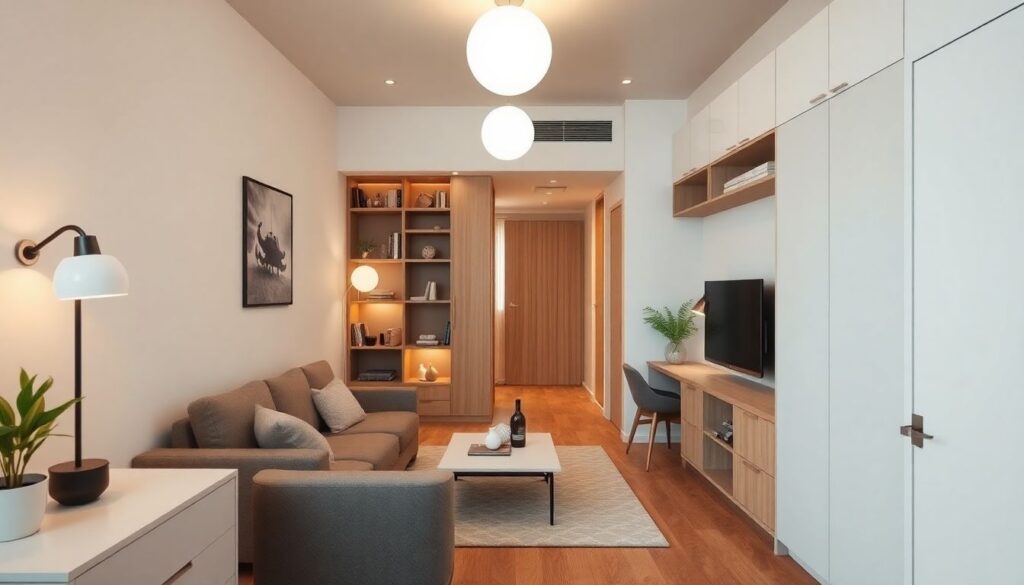 Маленькая квартира без ощущения тесноты: приёмы зонирования и хранения вещей - иллюстрация